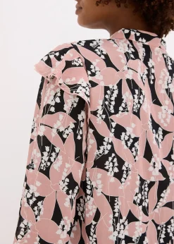 Chemisier en mousseline à volants