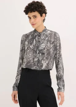 Chemisier en mousseline à volants