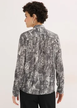 Chemisier en mousseline à volants