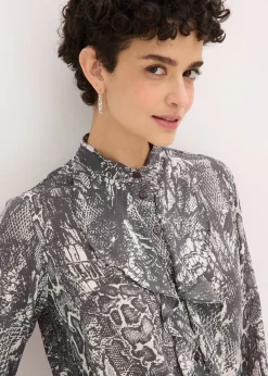 Chemisier en mousseline à volants