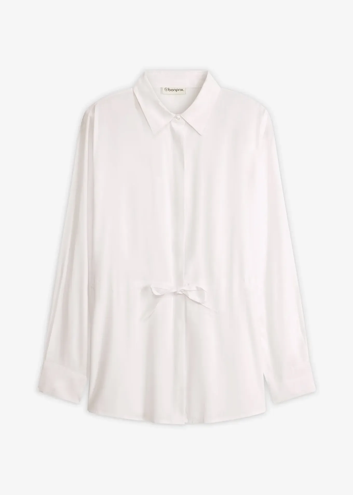 Chemisier en popeline à plis couchés