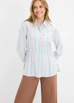 Chemisier en popeline de coton extensible