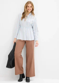 Chemisier en popeline de coton extensible