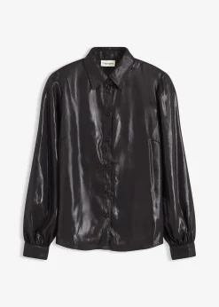 Chemisier en satin brillant