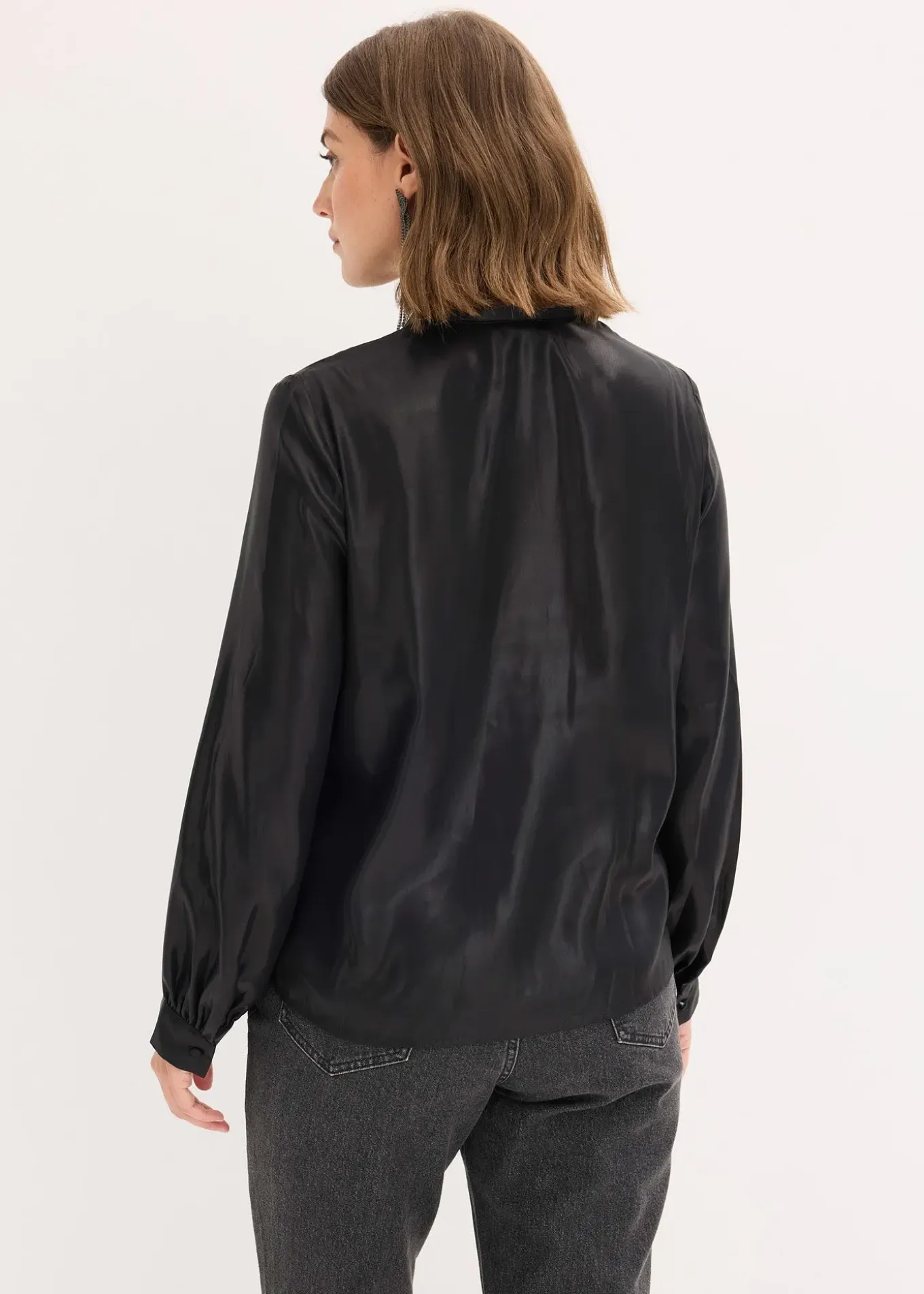 Chemisier en satin brillant