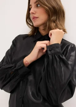 Chemisier en satin brillant