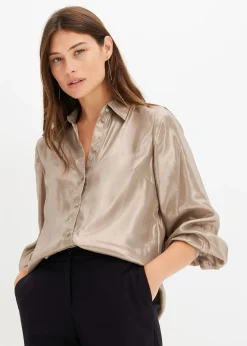 Chemisier en satin brillant