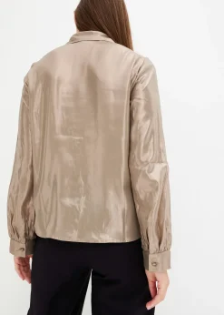Chemisier en satin brillant