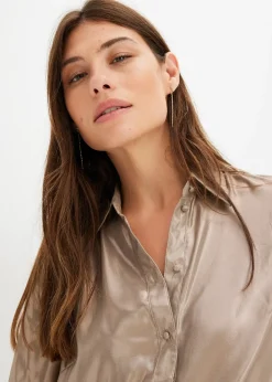 Chemisier en satin brillant