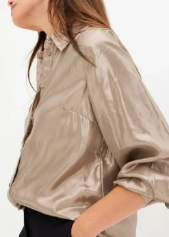 Chemisier en satin brillant