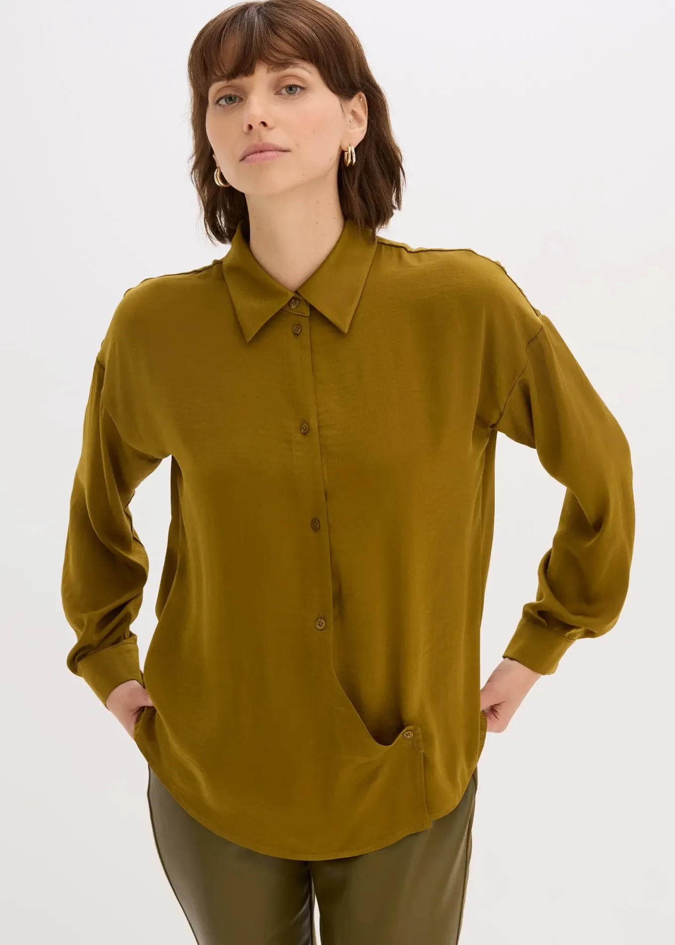 Chemisier en satin fluide