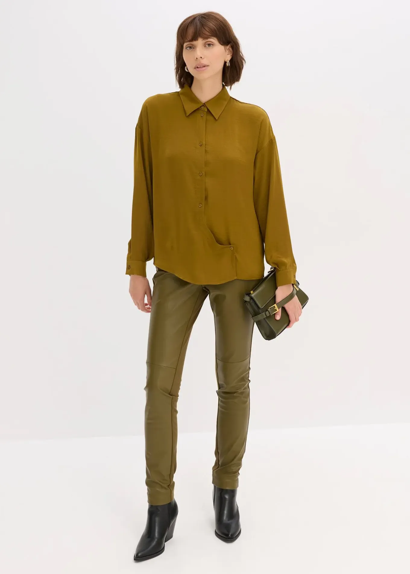 Chemisier en satin fluide