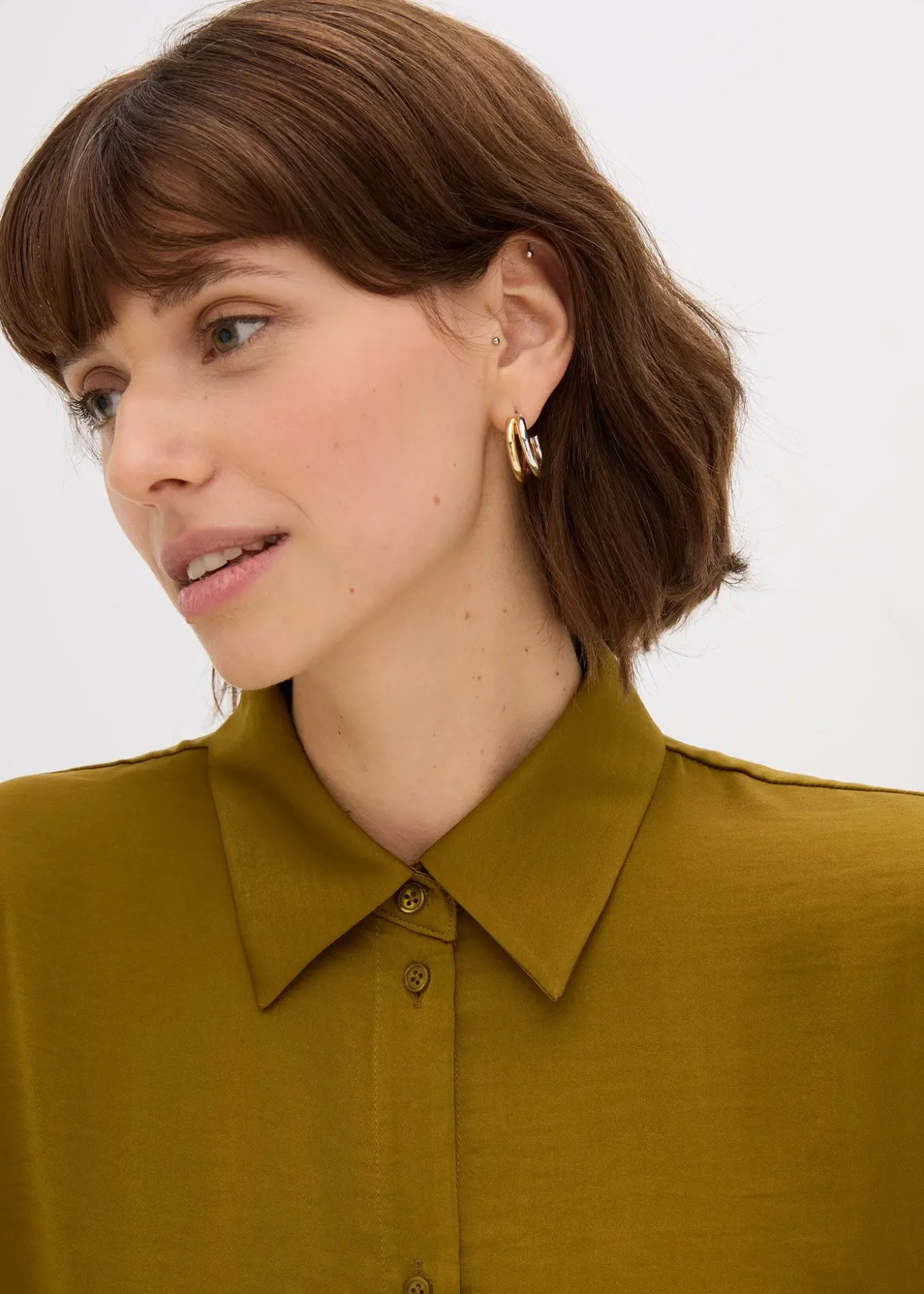 Chemisier en satin fluide