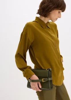 Chemisier en satin fluide