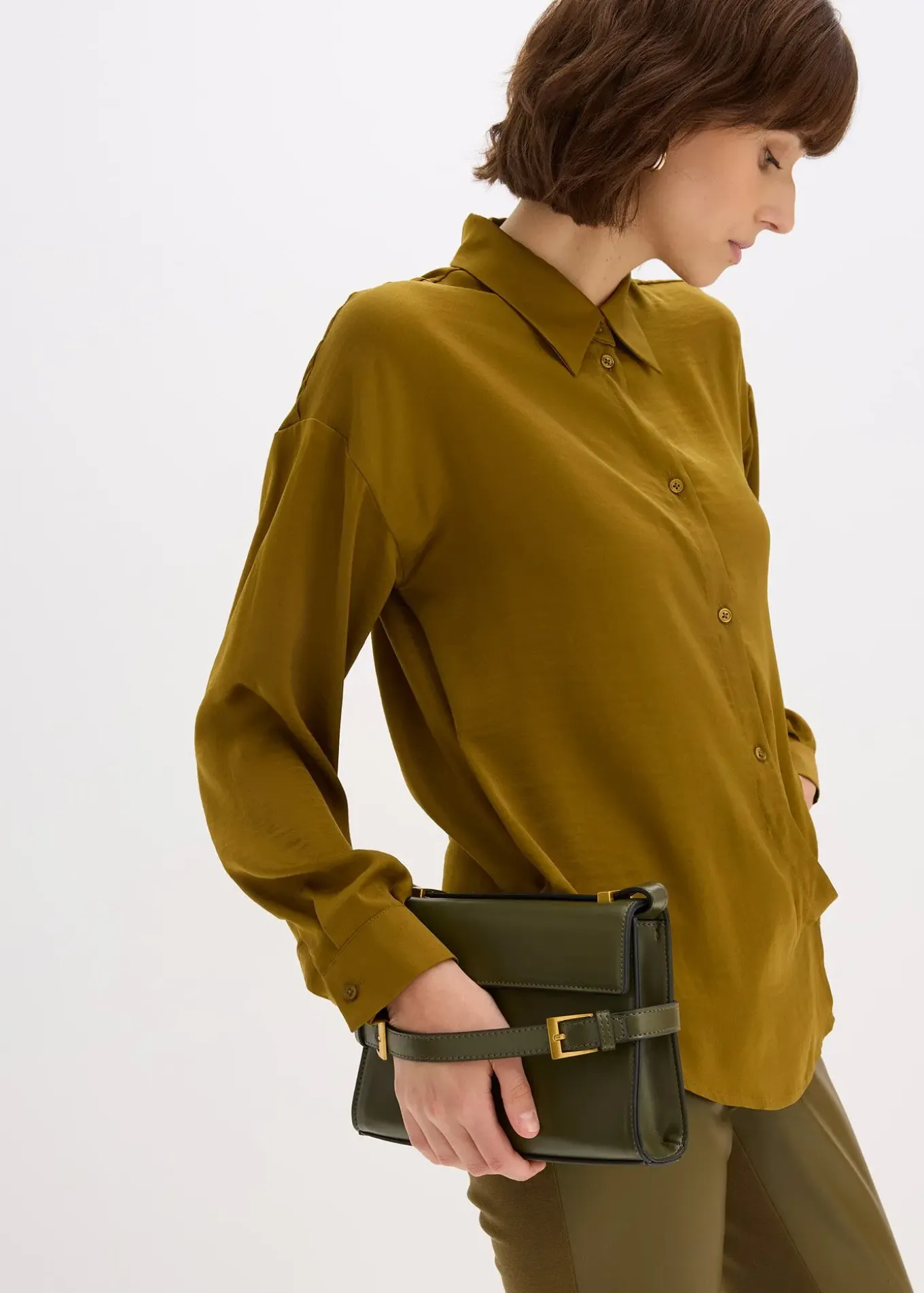 Chemisier en satin fluide