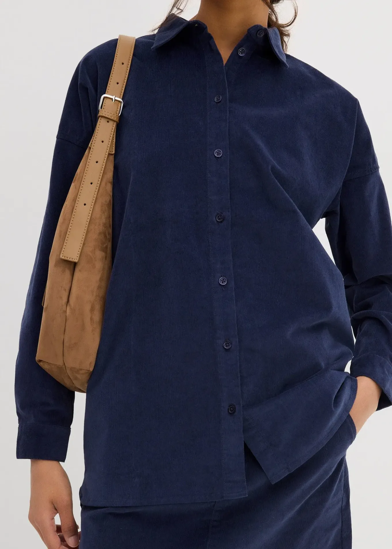 Chemisier en velours côtelé