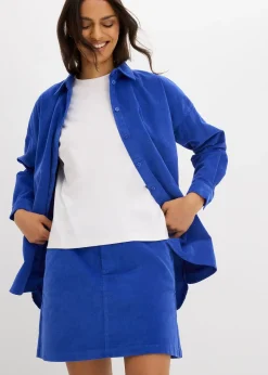 Chemisier en velours côtelé