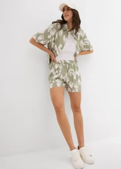 Chemisier en viscose avec imprimé ethnique