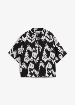 Chemisier en viscose avec imprimé ethnique
