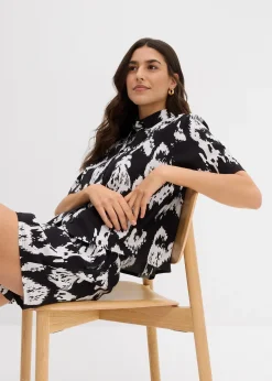 Chemisier en viscose avec imprimé ethnique