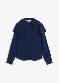 Chemisier en viscose et soie