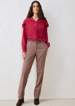 Chemisier en viscose et soie