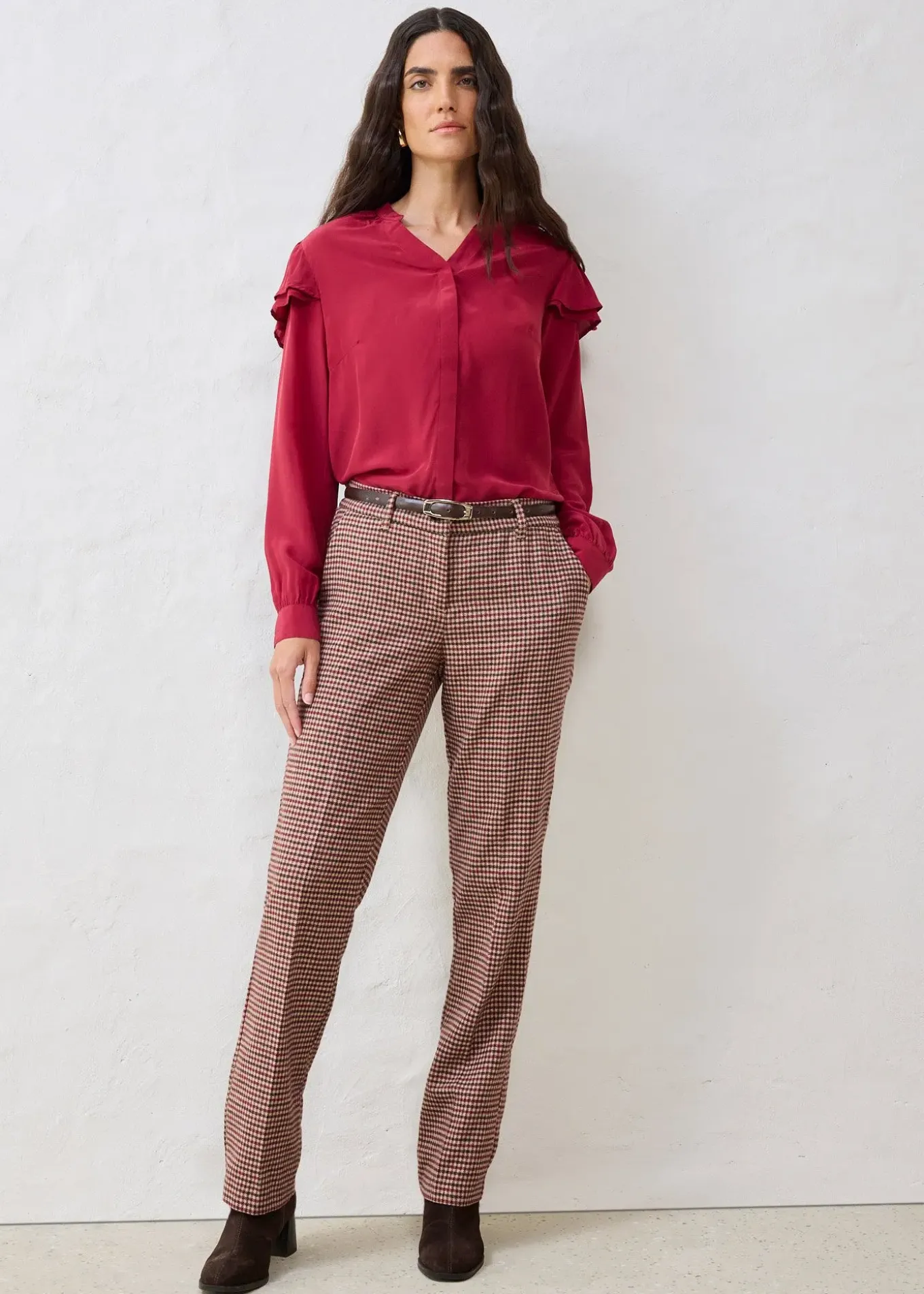 Chemisier en viscose et soie