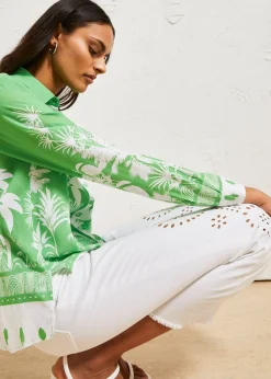 Chemisier en viscose fluide, dos plus long