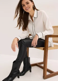 Chemisier fluide en satin