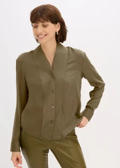 Chemisier fluide en satin