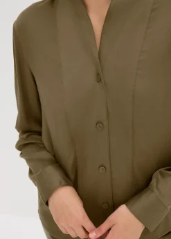 Chemisier fluide en satin