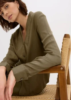 Chemisier fluide en satin