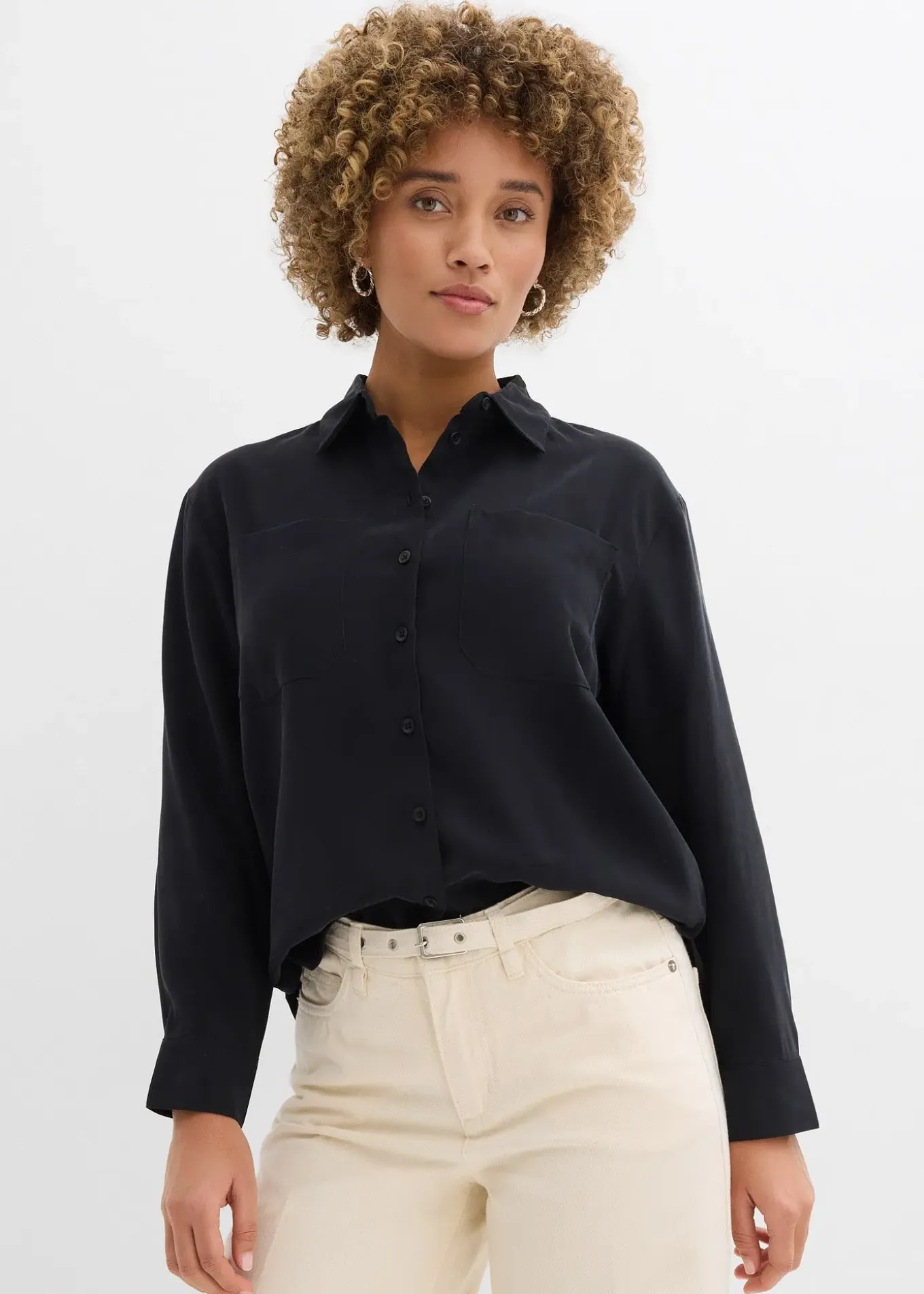 Chemisier fluide en viscose mélangée