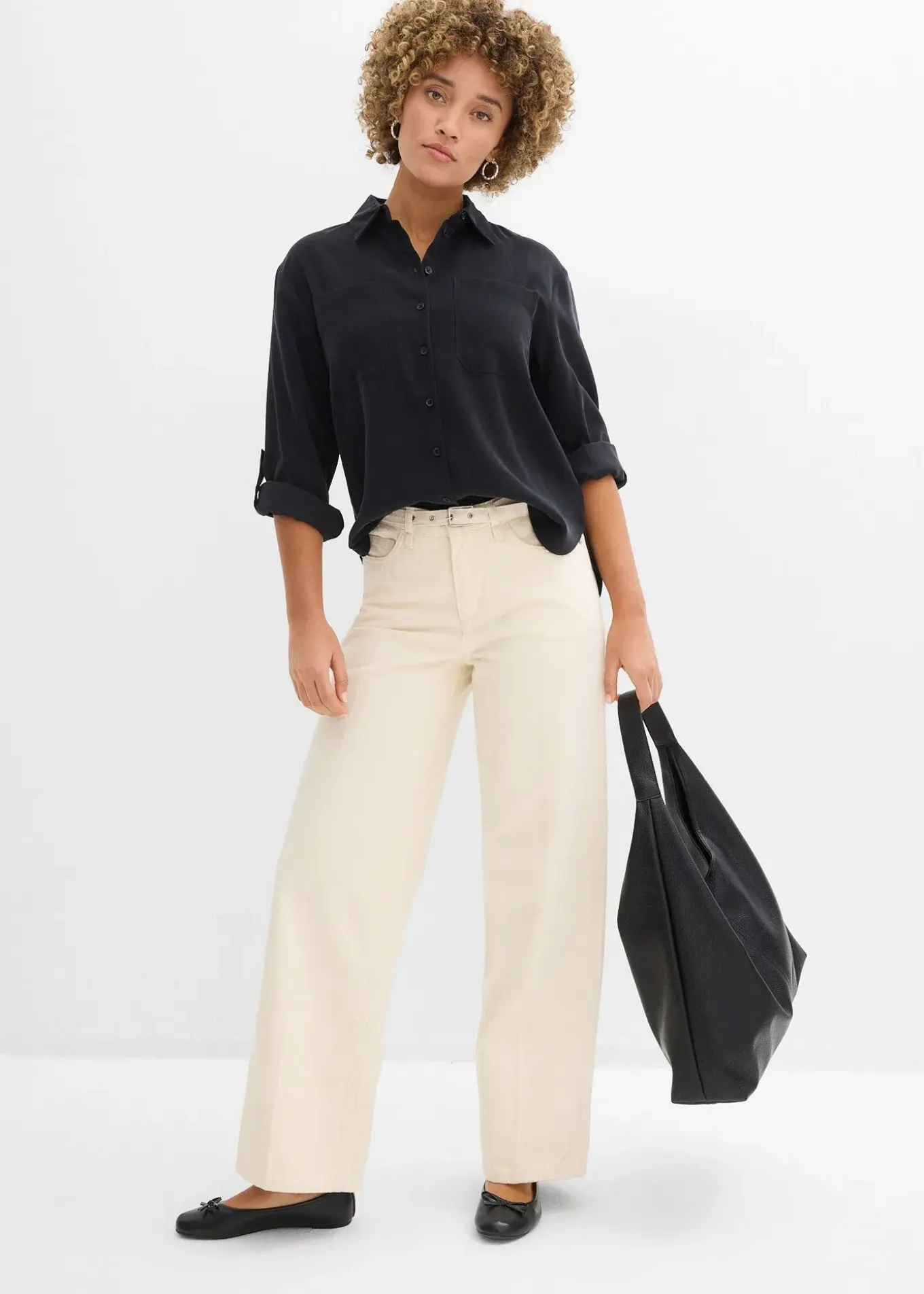 Chemisier fluide en viscose mélangée