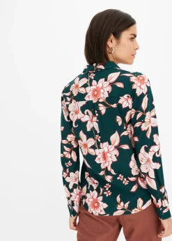 Chemisier imprimé en viscose fluide