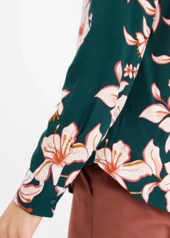 Chemisier imprimé en viscose fluide