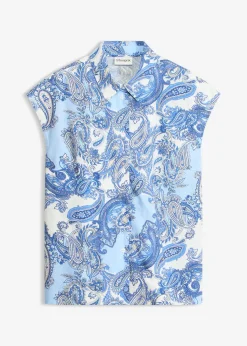 Chemisier imprimé en viscose fluide