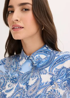 Chemisier imprimé en viscose fluide