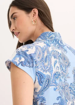 Chemisier imprimé en viscose fluide