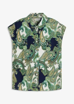 Chemisier imprimé en viscose fluide