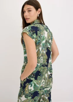 Chemisier imprimé en viscose fluide