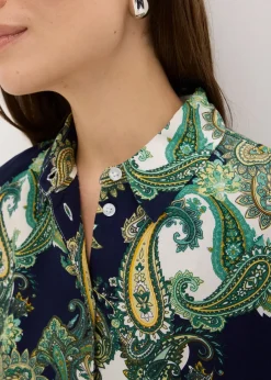 Chemisier imprimé en viscose fluide