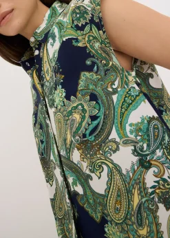 Chemisier imprimé en viscose fluide