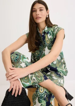Chemisier imprimé en viscose fluide