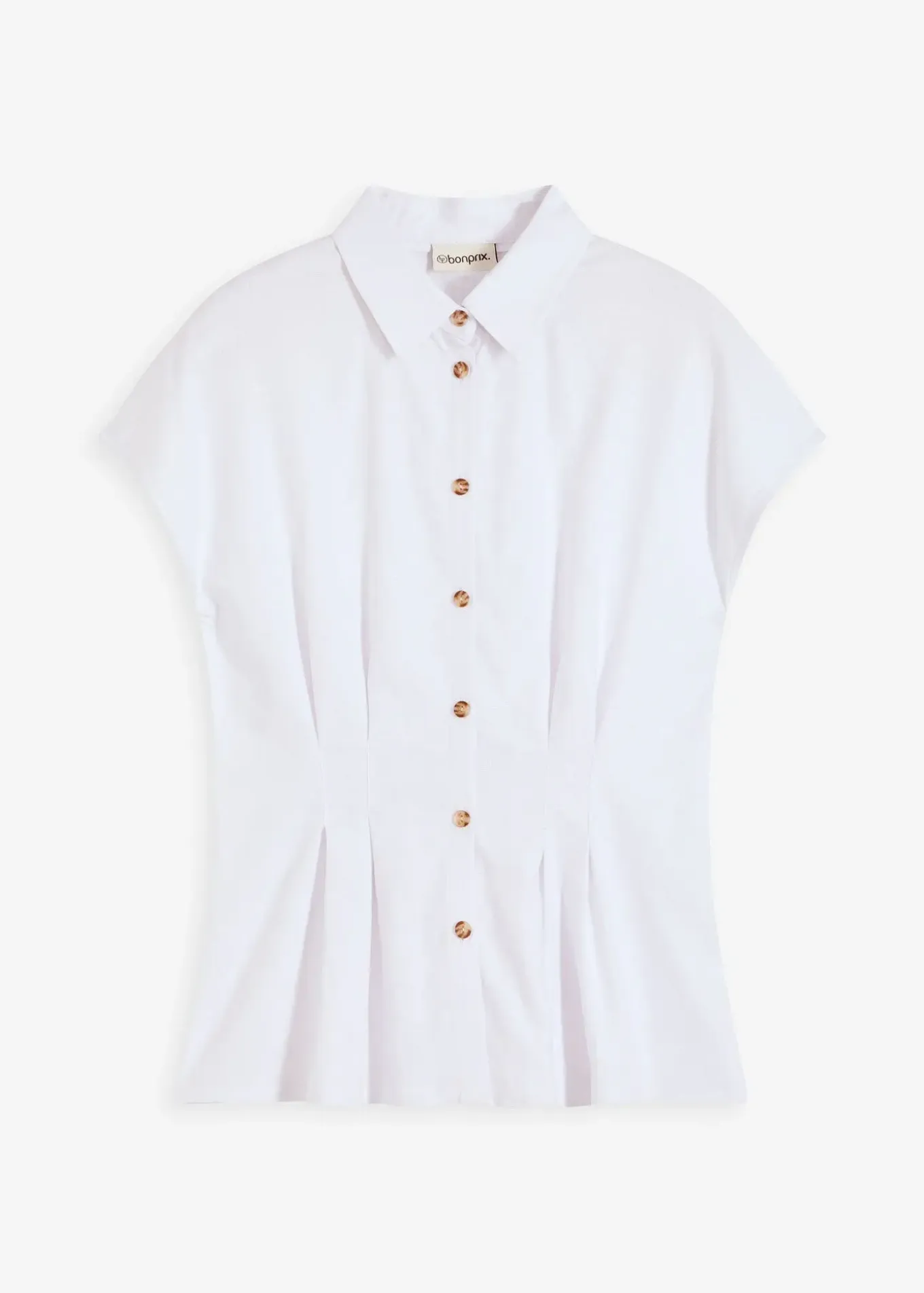 Chemisier léger à manches courtes en lin mélangé