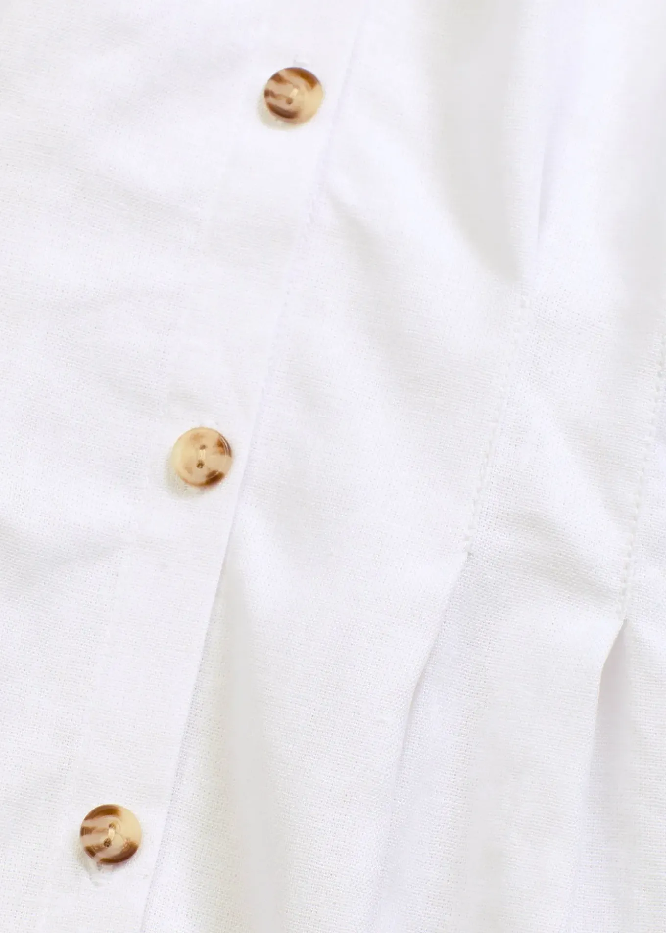 Chemisier léger à manches courtes en lin mélangé