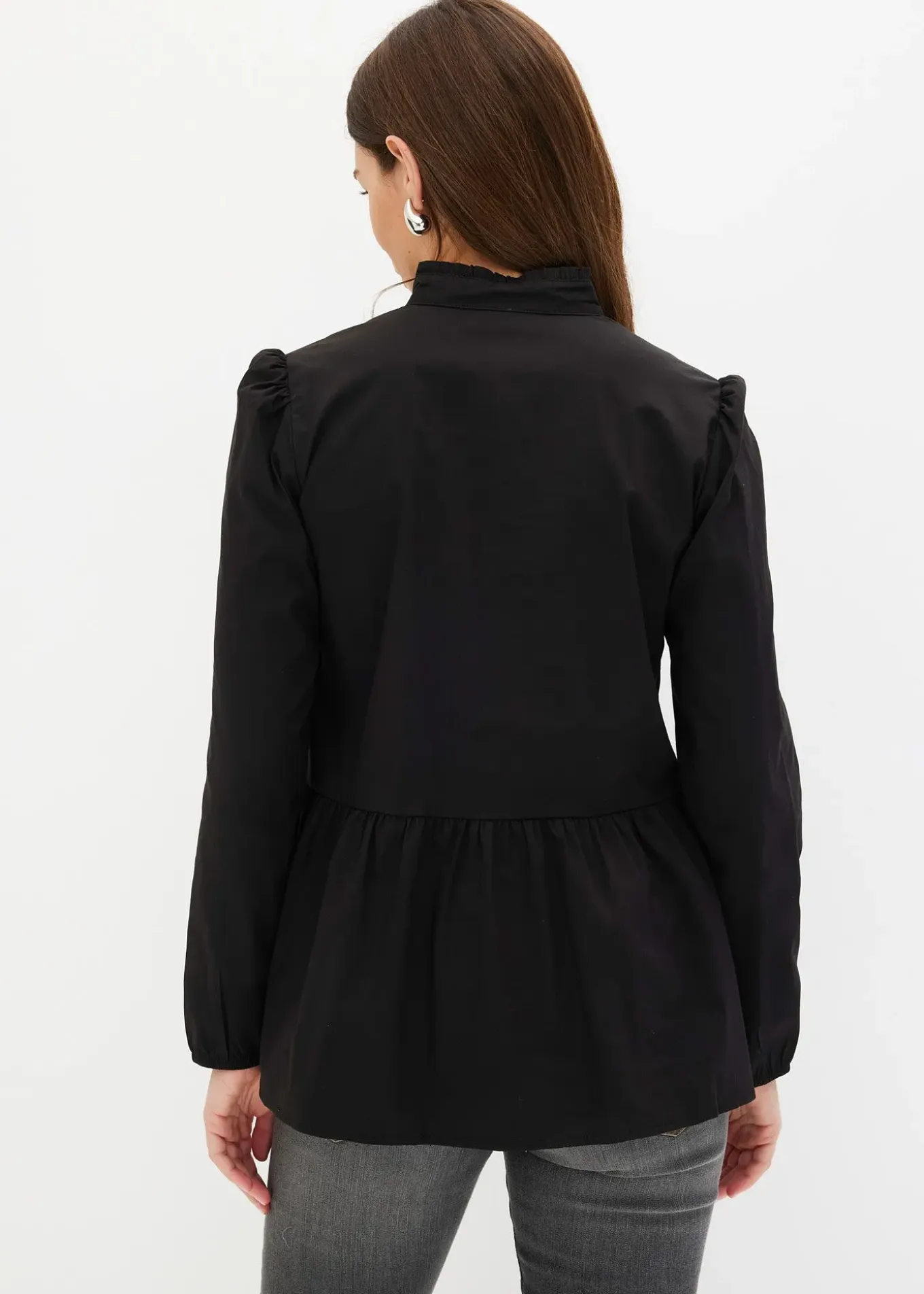 Chemisier long à fronces