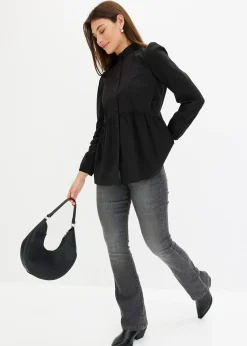 Chemisier long à fronces