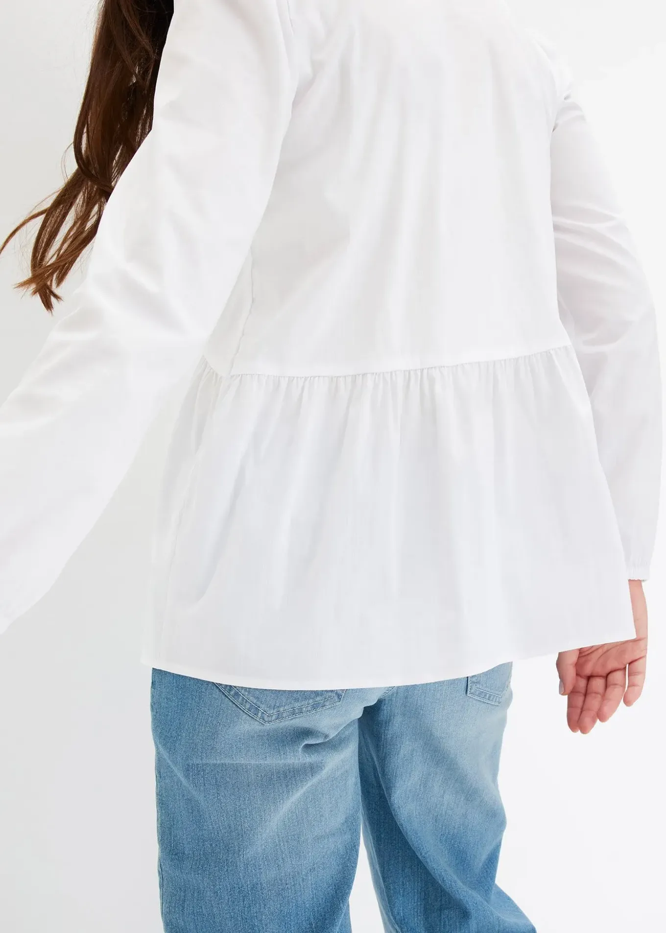 Chemisier long à fronces