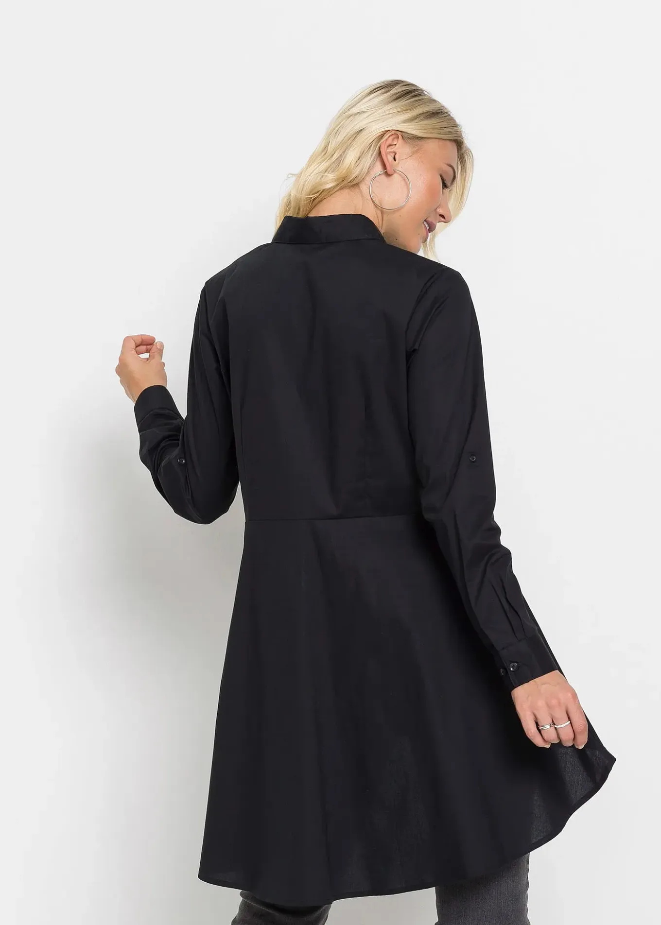 Chemisier long avec volant